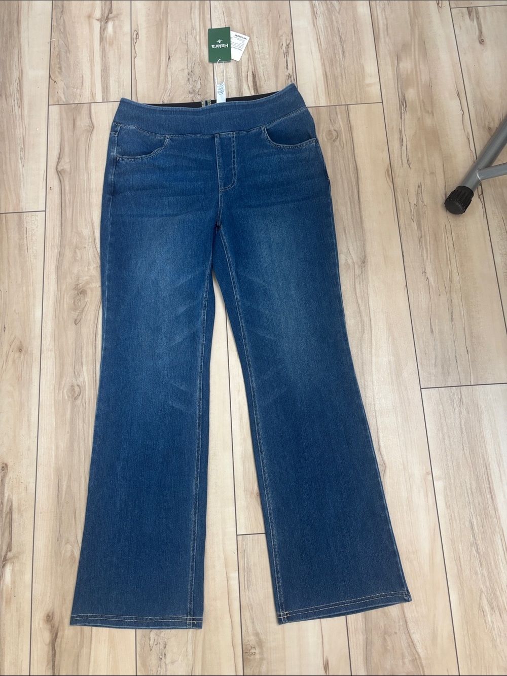 HALARA Women's Dark Blue Flare Jeans